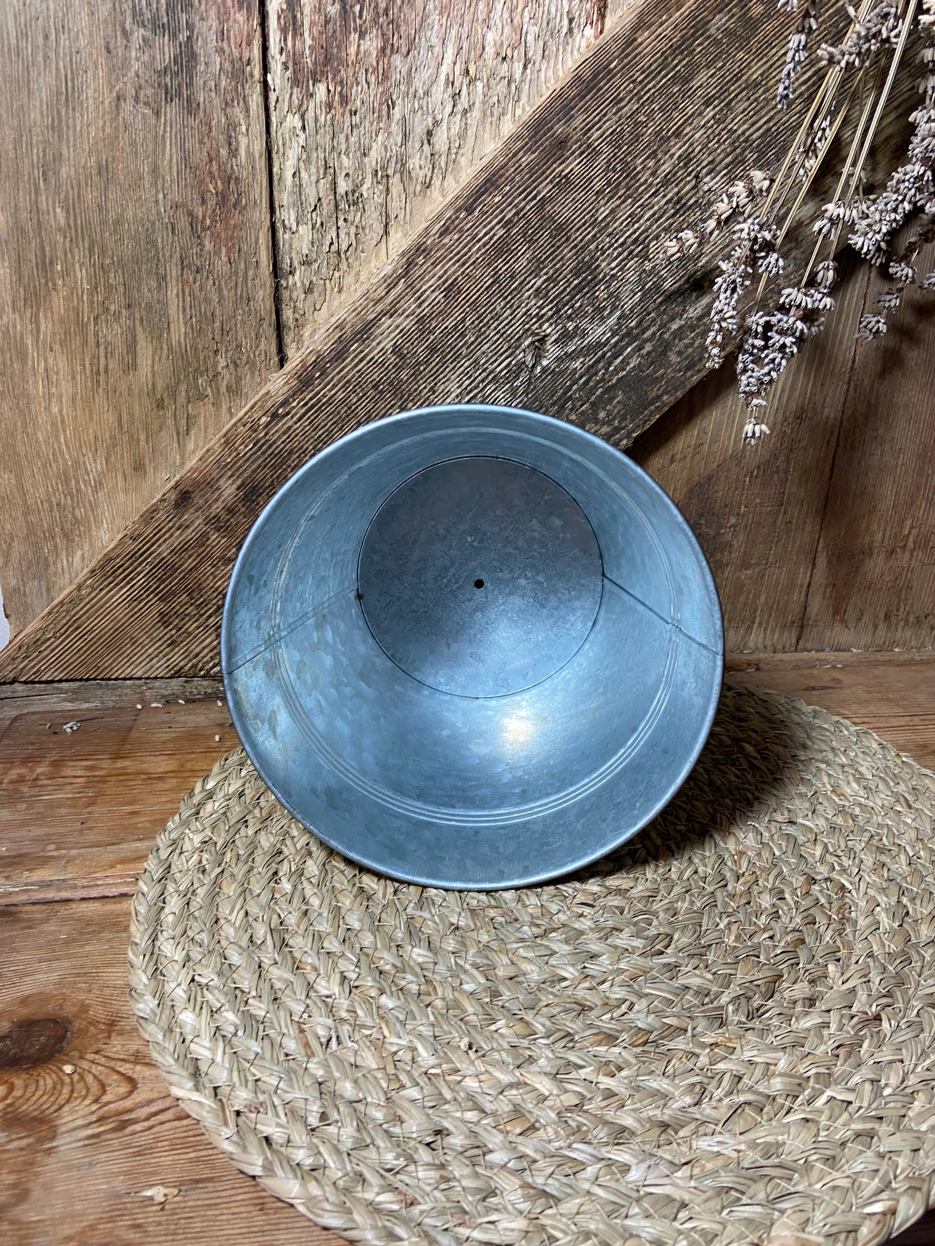 summer flower metal planter inside shot cottage core home decor vintage floral mothers day birthday