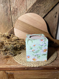 green white yellow daisy wooden tissue box front shot birthday mothers day cottage core home decor vintage floral