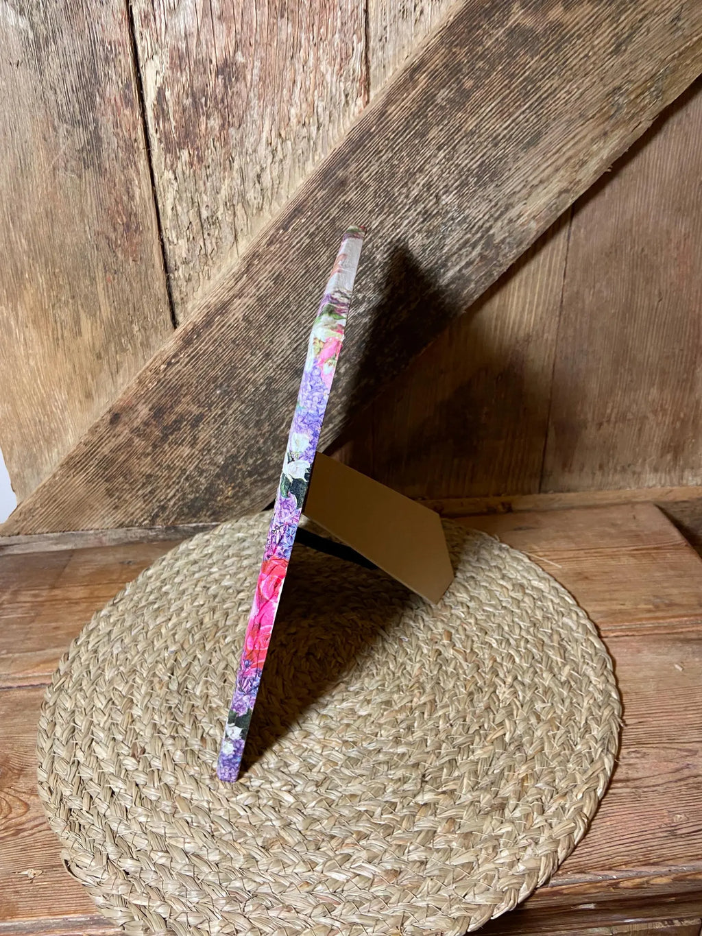 side shot daisy pink purple photo frame cottage core home decor vintage floral mothers day birthday