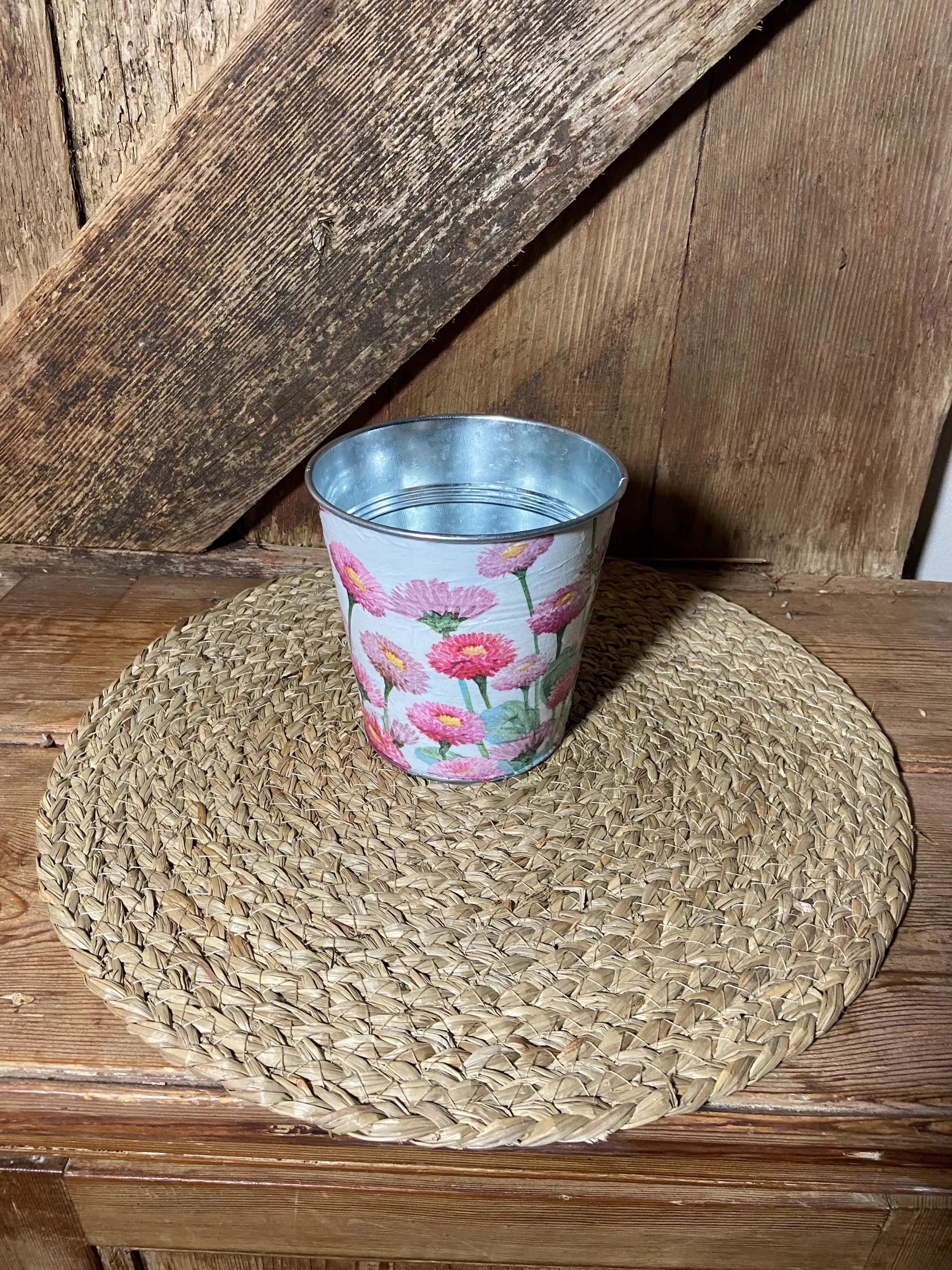 side shot pink bellis daisy cottage core home decor vintage floral birthday mothers day